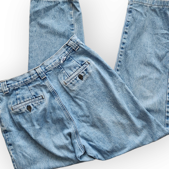 Lee Vintage Light Wash High Rise Mom Jeans 10 - Picture 10 of 10